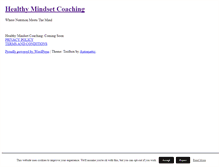 Tablet Screenshot of healthymindsetcoaching.com